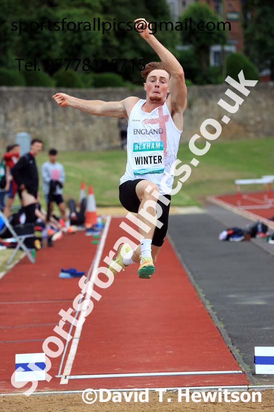 Decathlon Long Jump, 2024 EAP International Combined events, Hewcham, Northumberland.  Photo: David T. Hewitson/Sports for All Pics